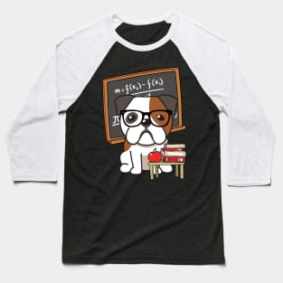 Funny Bulldog is teaching Baseball T-Shirt